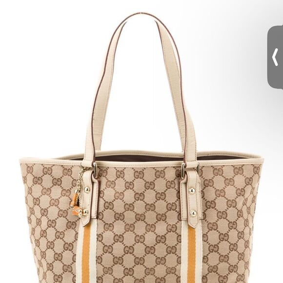 Gucci canvas tote with charm - Picture 8 of 15